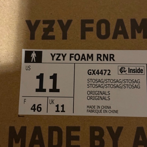 Adidas Yeezy Foam Runner “Stone Sage” size 11 with box - Picture 6 of 6